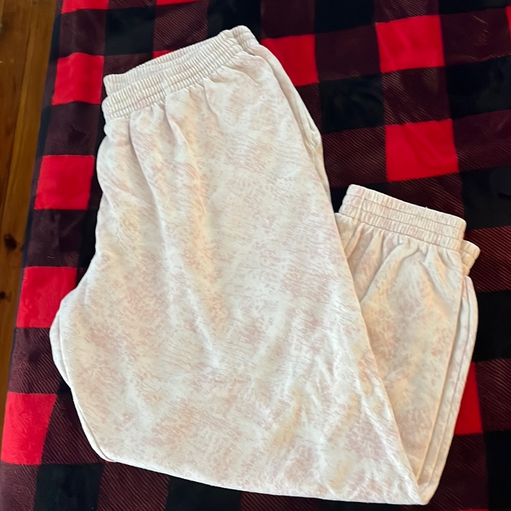 PINK snakeskin joggers